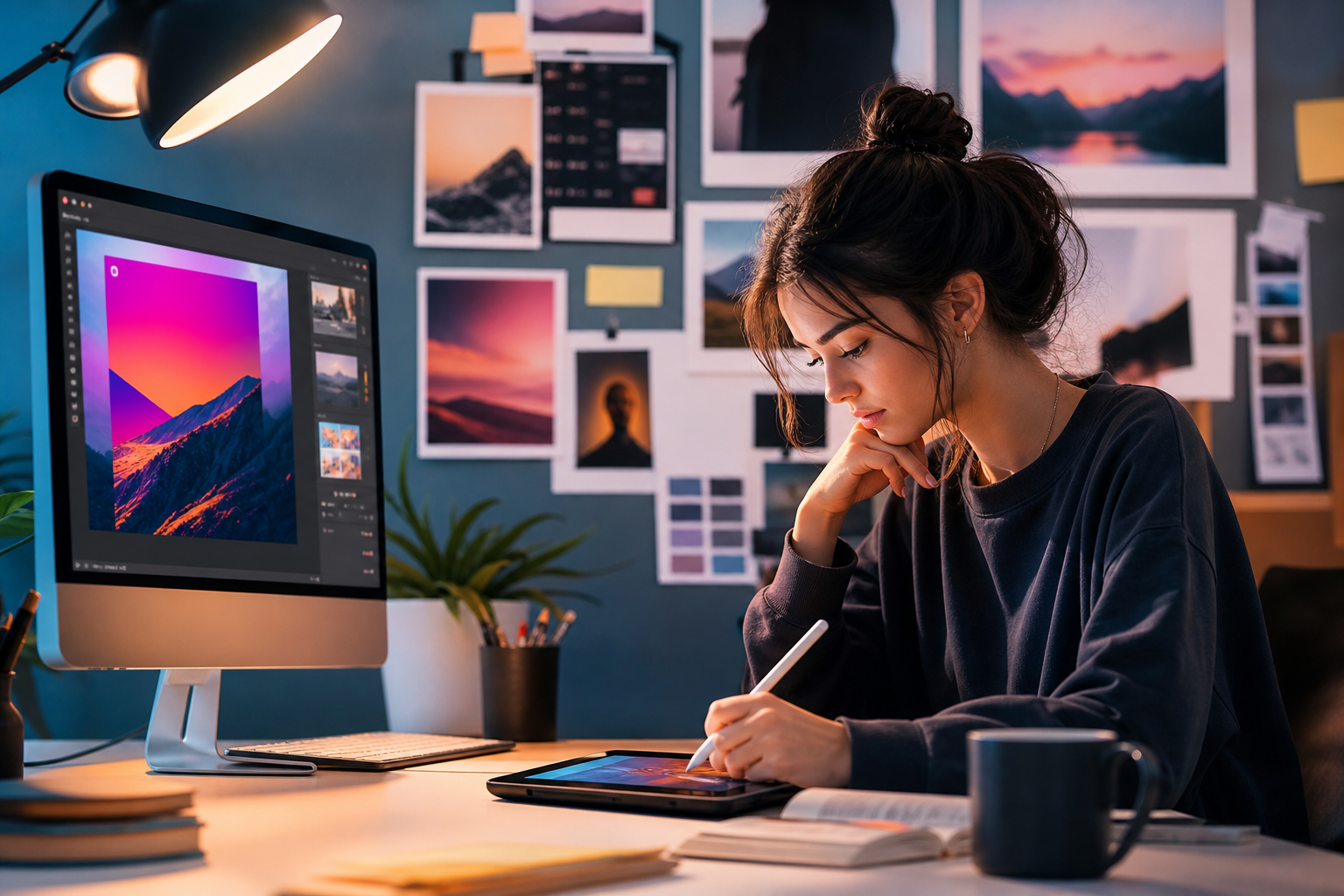 Professional designer studying for the Adobe Certified Professional exam for Adobe Express content creation.